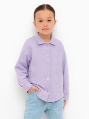 рубашка  для девочки  КР 302677/пастельно-лиловый