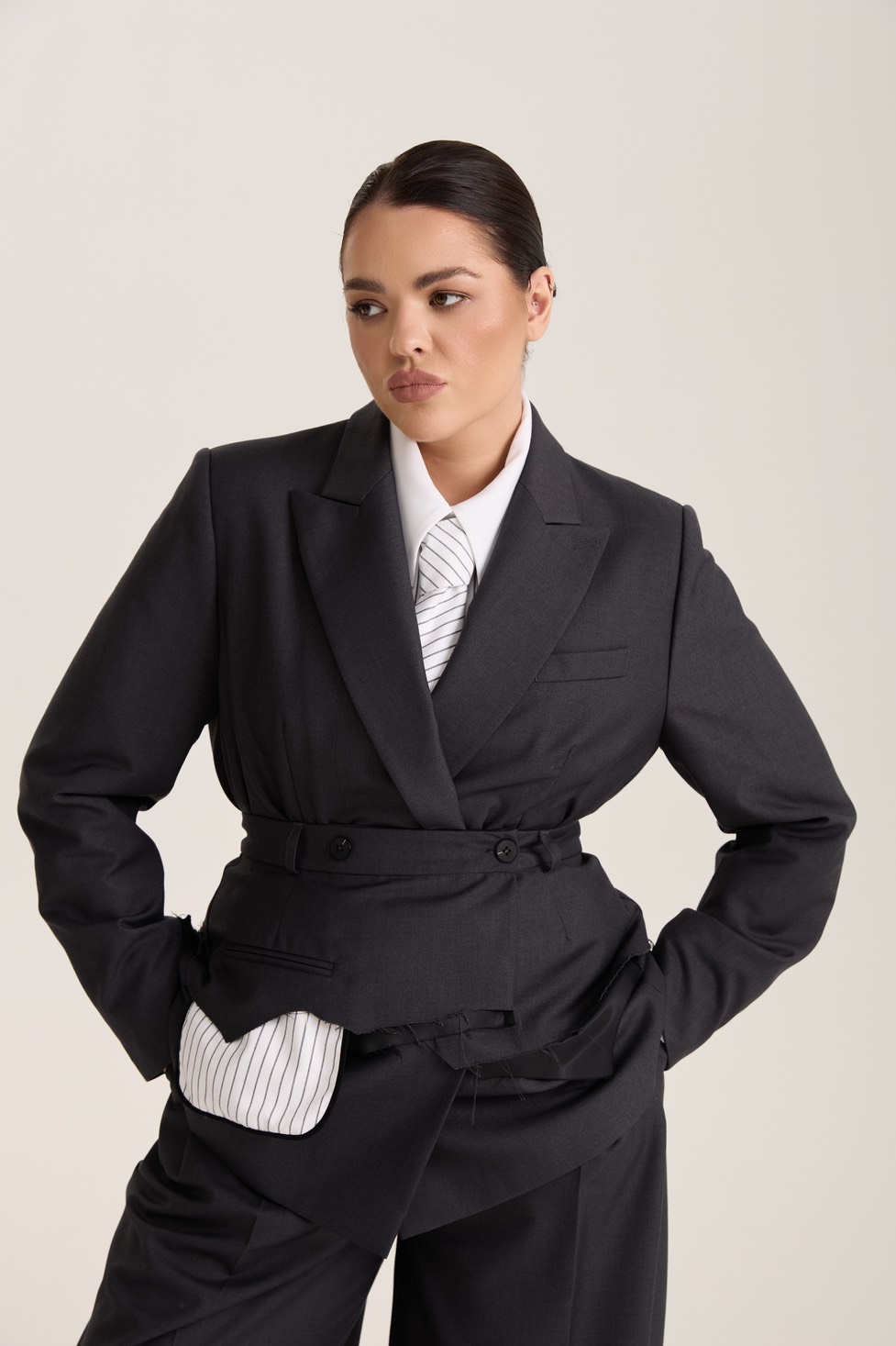 Пояс-баска, серый