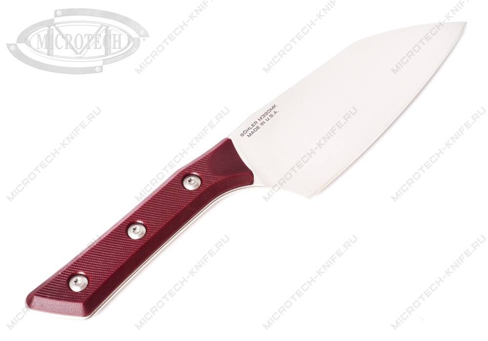 Нож Microtech Kitchen Santoku G-10 3200-10MR Merlot