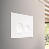 TECE S240110 TECEspring LT Панель смыва из пластика для унитазов c двумя режимами смыва, цвет белый глянцевый