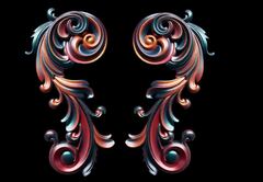 Силиконовый молд № 1967 Набор вензелей