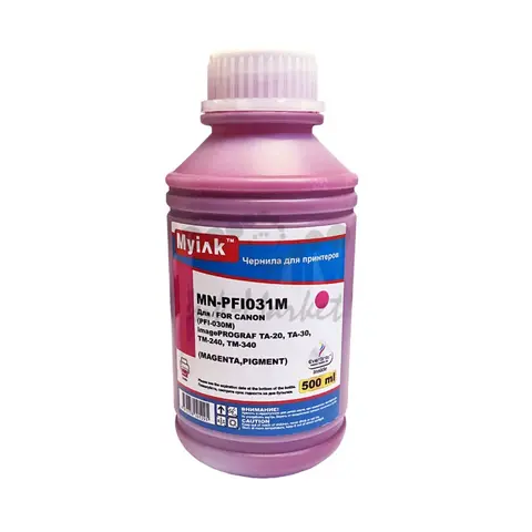 Чернила для CANON imagePROGRAF TM-240/ТМ-340 (PFI031M) (500мл,magenta,Pigment) MyInk