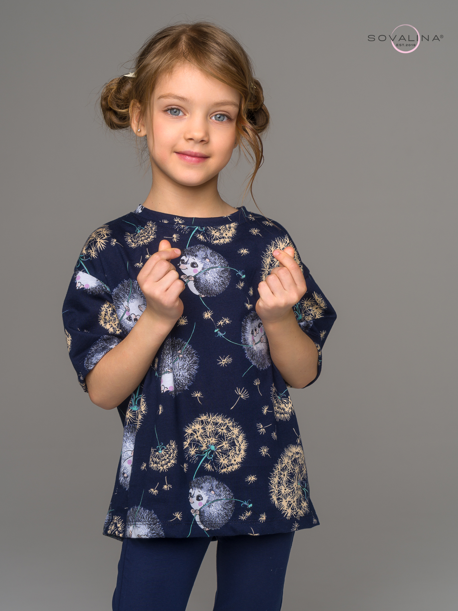 Костюм Мун ежик с одуванчиком-индиго