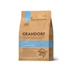 Сухой корм GRANDORF DOG White Fish MED&MAXI Белая рыба для взрослых собак средних и крупных пород 10кг