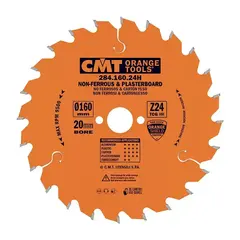 Пила по цветным металлам, пластику 160x20x2,2/1,6 Z24 TCG CMT 284.160.24H