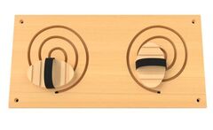 Панель-лабиринт «Рисуем ногами №6 Две воронки»