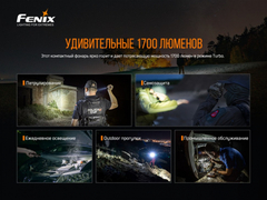 Фонарь Fenix PD35 V3.0 1700lm аккумуляторный