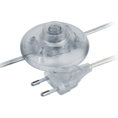 Шнур Navigator 61 719 NPS-FS01-170-2x0.5-TR 1.7м с выкл. прозрачный