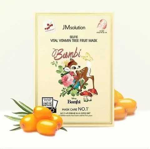 Тканевая маска с облепихой JMsolution Disney Collection Selfie Vital Vitamin Tree Fruit Mask