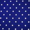 Ткань плательная Кашибо белый горох на синем, d 0,8 см