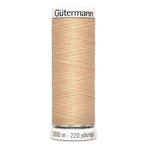 Нить Sew-All 200 м, Gutermann, 421 топленое молоко