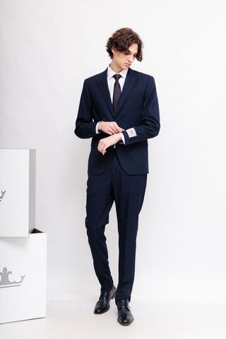 CC Collection by CORNELIANI Костюм в мелкую сетку из шерсти