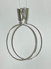 Кольца (серьги из серебра)