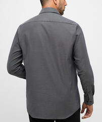 Сорочка мужская Eterna Comfort Fit 1160-E19K-38 черная из фактурной ткани