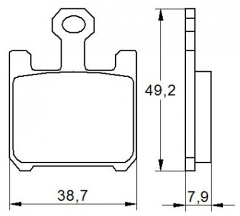 AGPA37ST Тормозные колодки дисковые мото Accossato (FDB2164ST)