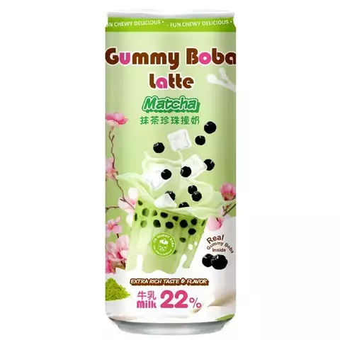 Бабл-Ти O's Bubble Gummy Boba Latte Matcha (0,47ml)