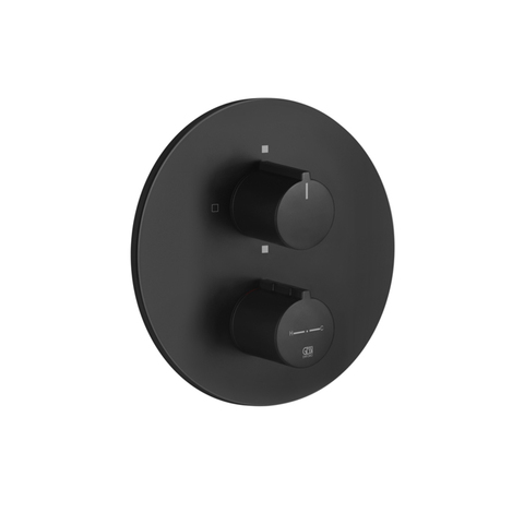 Gessi 38777#299 Gessi Emporio Via tortona Внешние части для термостатического смесителя на 2 позиции, цвет: Black XL