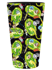 Бокал стеклянный Rick & Morty Portals