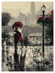 Картина по номерам Дождливое свидание