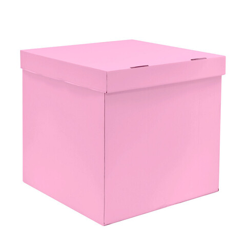 Уценка, Коробка для шаров, Розовая, 60*80*80 см (Ш*Д*В) (Дополнительная скидка не действует)