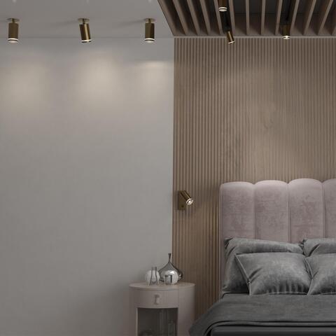 370882 SPOT NT22 матовое золото Cветильник встраиваемый IP20 GU10 9W 220V ULAR