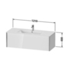 Duravit XViu Тумба подвесная 400x1210x480мм, для раковины #233612, 1 ящик, цвет: белый глянцевый/champagne matt XV40280B122