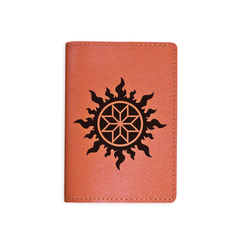 Обложка на паспорт "Солнце Удмуртии", рыжая