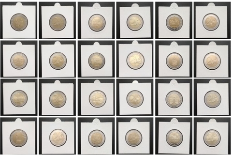 Набор из 12  монет 2 Евро из серии Федеральные Земли Германии с 2006 по 2017 года