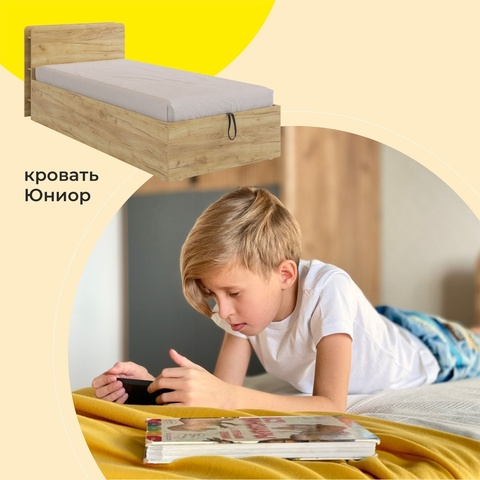 Комплект детской мебели Адам К1 (дуб крафт золотой/графит/дуб крафт золотой)