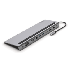 Belkin Connect USB-C 11-in-1 Multiport Dock, Gray