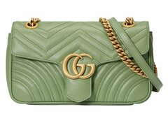 Сумка через плечо Gucci GG Marmont с матовой отделкой зеленый