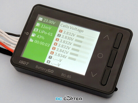 Тестер батарей iSDT BG-8S 1-8S Smart Battery Tester BatteryGo