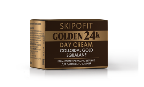 Крем дневной для лица с золотом SKIPOFIT GOLDEN 24k 30 мл НИИ Натуротерапии