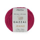 Пряжа Gazzal Jeans 1138 ягодный