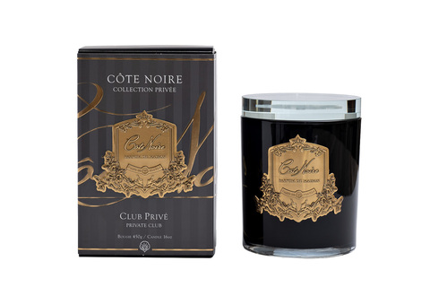 Свеча ароматическая 450г Cote Noire Private Club в стеклянном стакане