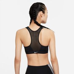 Бюстгальтер спортивный Nike Swoosh Zip Front Bra W - black/black/white