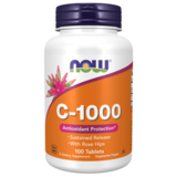 Витамин C 1000 мг с замедленным высвобождением, Vitamin C-1000 mg, Now Foods, 100 вегетарианских таблеток 1