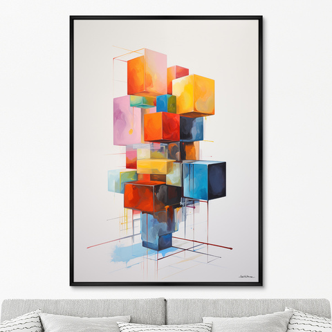 ArtNoMore - Репродукция картины на холсте Disassembled colors, No 1, 2024г.