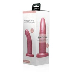 Розовый фаллоимитатор Golden Rose Dildo Small - 13,5 см. - 