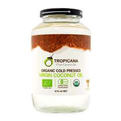Натуральное 100-процентное нерафинированное кокосовое масло холодного отжима  TROPICANA