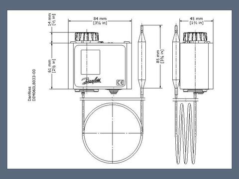 Термостат регулируемый KP77 Danfoss 060L112166