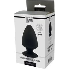 Черная анальная пробка PREMIUM SILICONE PLUG M - 11 см. - 