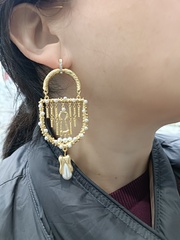 30325 - Серьги длинные PADLOCK style by SCHIAPARELLI