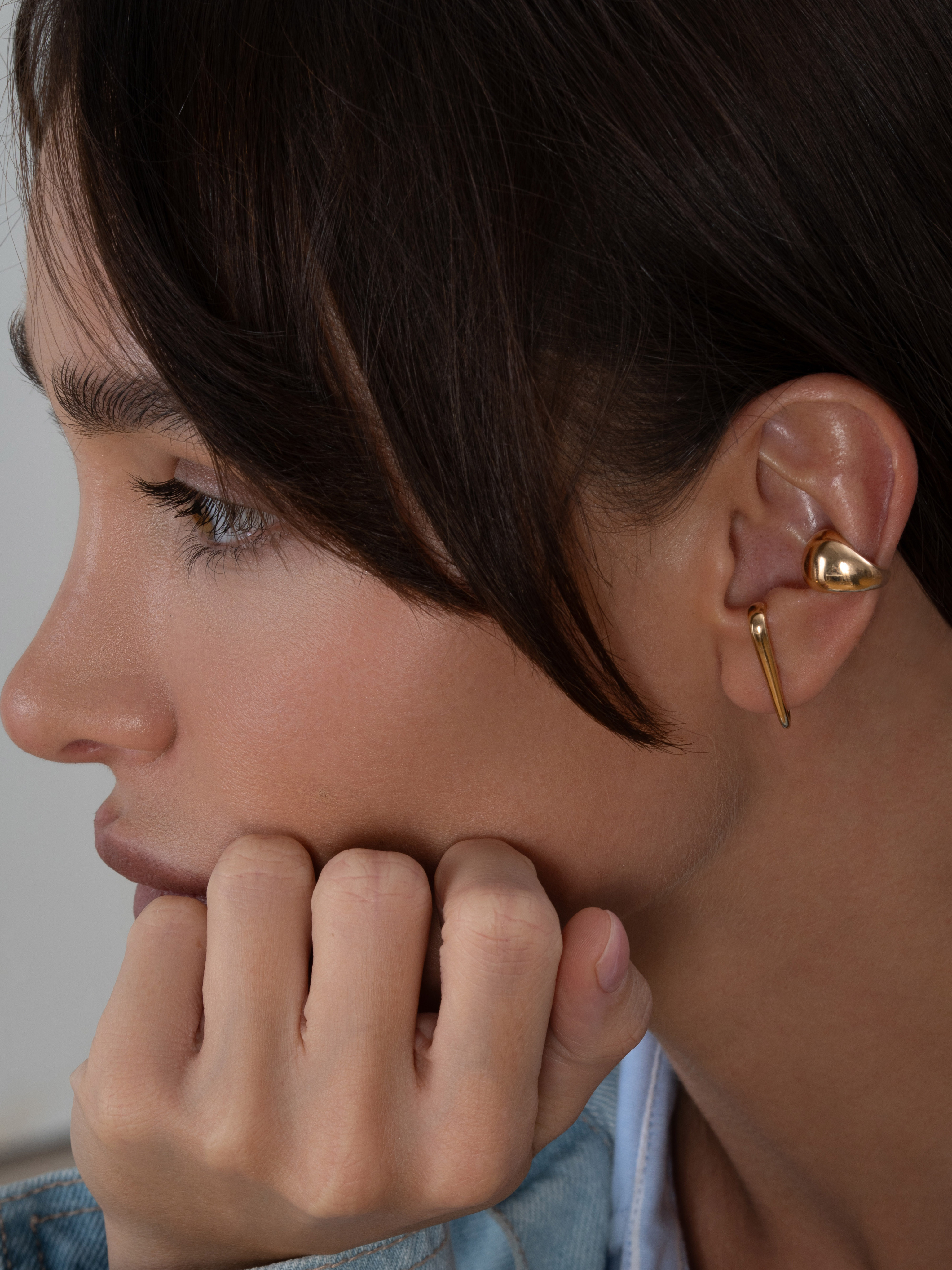 Серьги Слой позолота