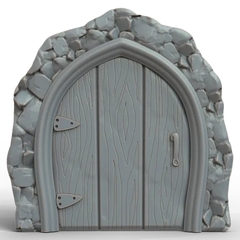 Силиконовый молд № 419 Дверь большая ( серия домики для гномов и фей)
