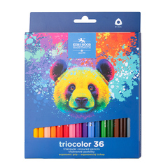 Карандаши цветные KOH-I-NOOR TRIOCOLOR BEAR 3145, 36цв, картон.упак. с подвесом