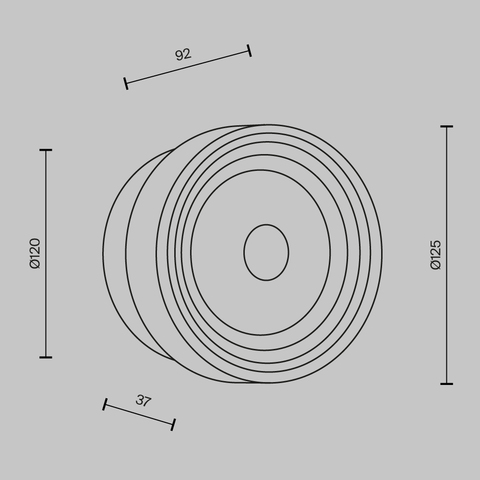 Настенный светодиодный светильник Maytoni Olo MOD493WL-L6PTK2