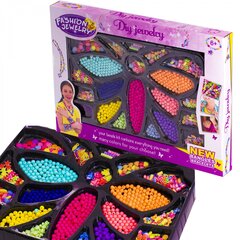 
          Набор для создания украшений-бусины Alingar, 465х335х40мм,"Fashion jewelry 4", 12 вид. бус., подвес, 2х1,2 м леска, карт. уп.