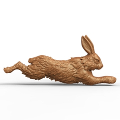 Силиконовый молд Лиса с зайцем (медальон) № 0469