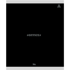 Тетрадь 96л., А5, линия, Alingar "Office line", скрепка, мелованный картон (стандарт), блок офсет, 5 дизайнов в пленке т/у